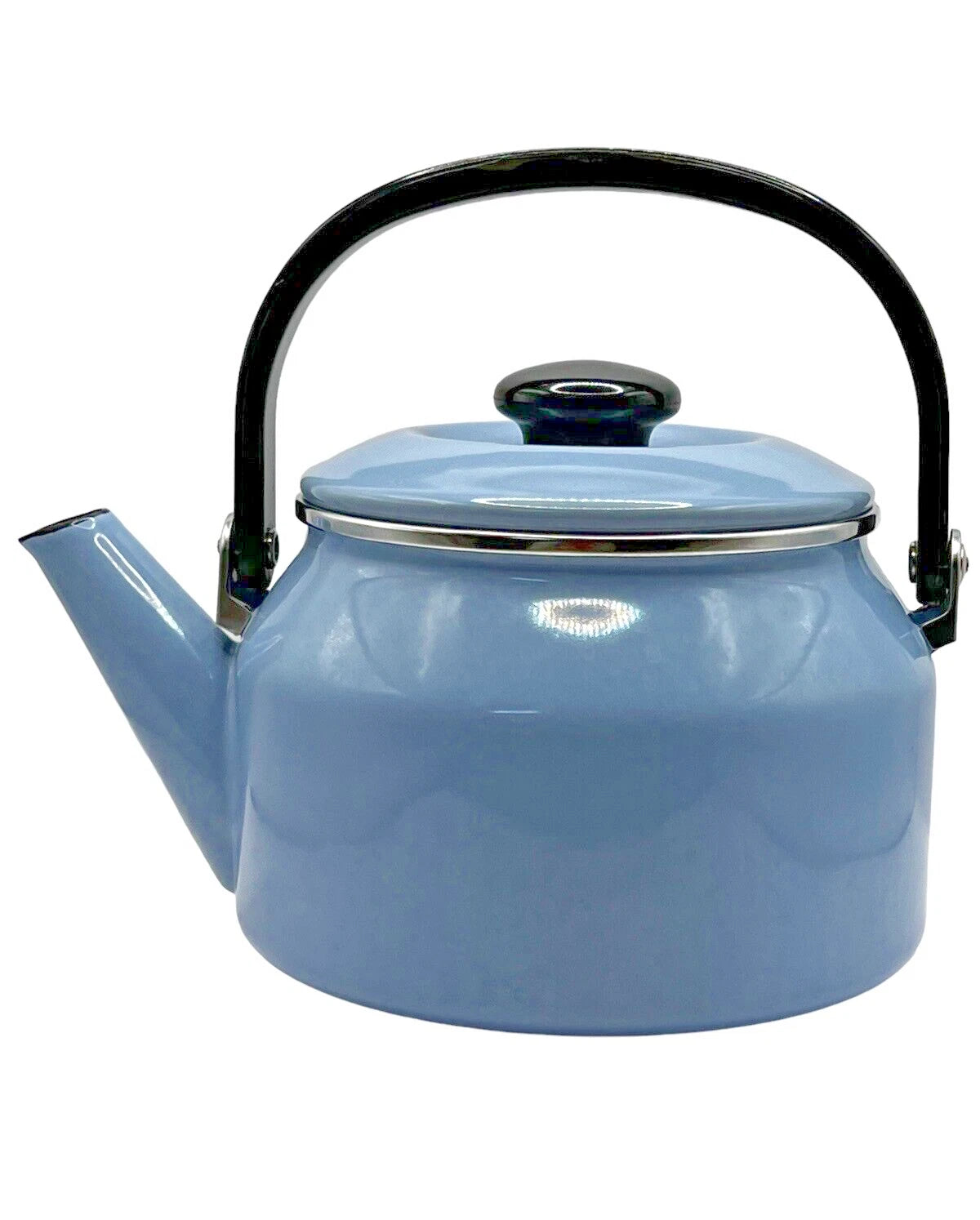 Stovetop Vintage Kettle Teapot Light Blue Enamel on Steel 2 QT Siam Fuji Ware | eBay