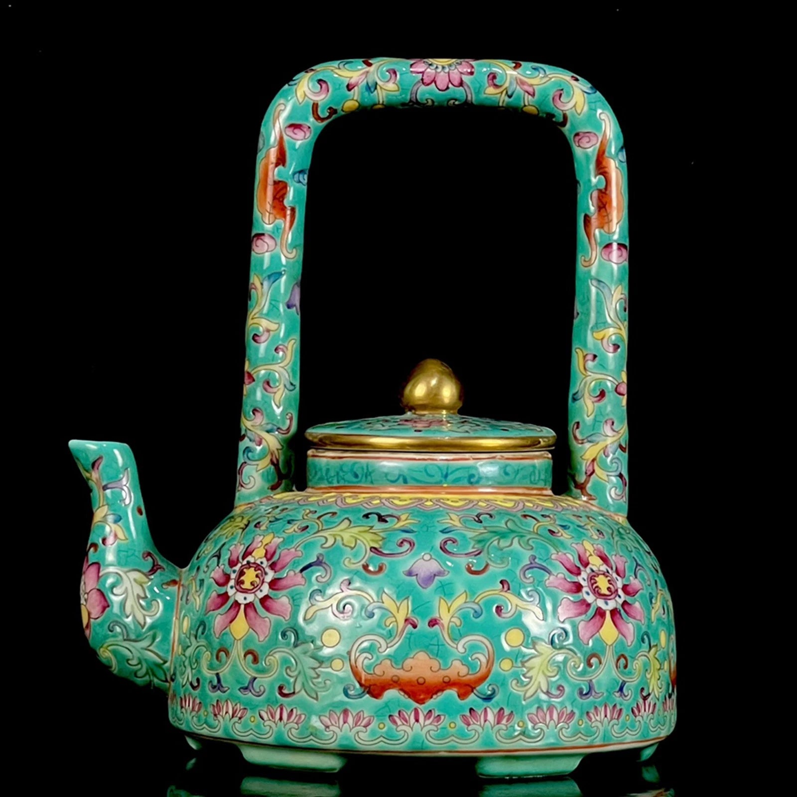 Chinese Enamel Colour Porcelain Hand Painted Exquisite Flower&plant Teapot 90120 | eBay