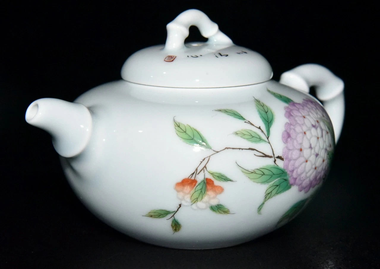 5.5" China Old Fashioned Qing Yongzheng Mark Porcelain Colour Enamels Teapot | eBay