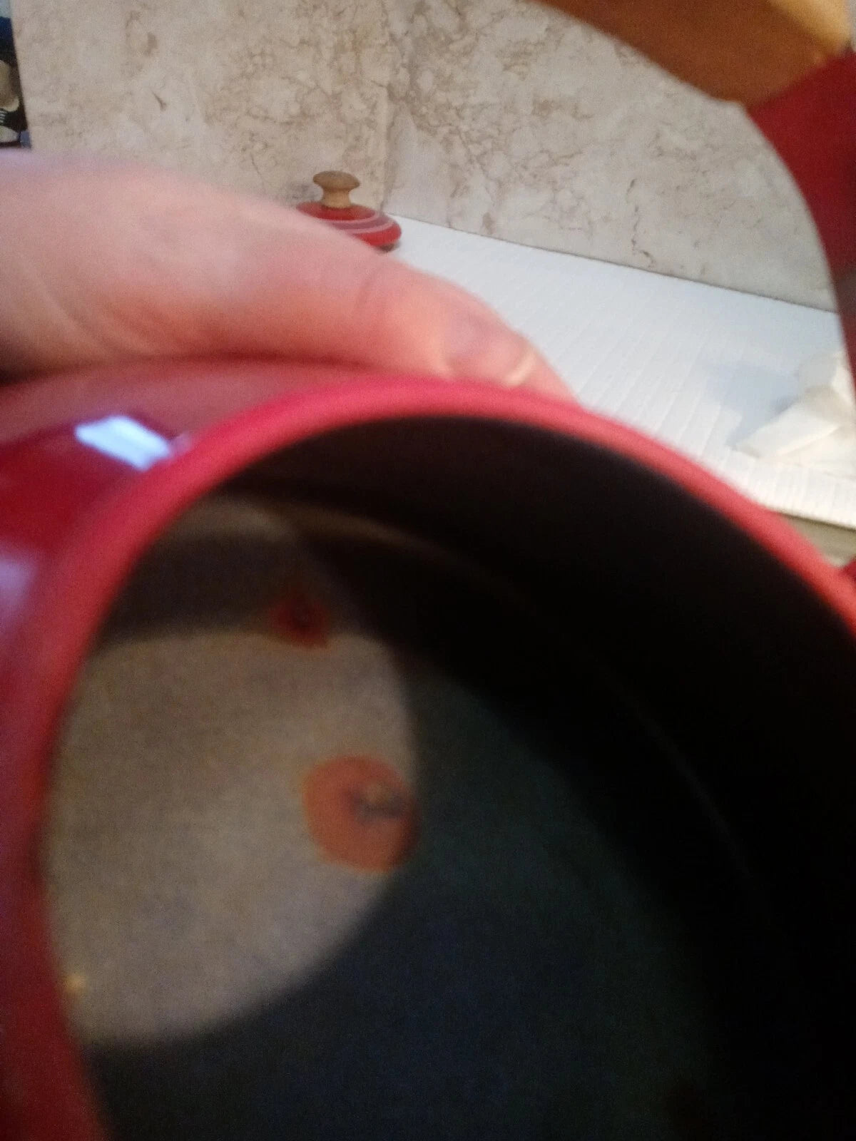 Mikasa Vintage Terra Cotta Enameled Teapot Hand Carved Wood Handle | eBay