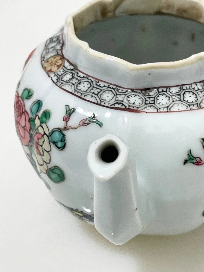 Chinese porcelain enamel teapot with Rooster (#F157) | eBay