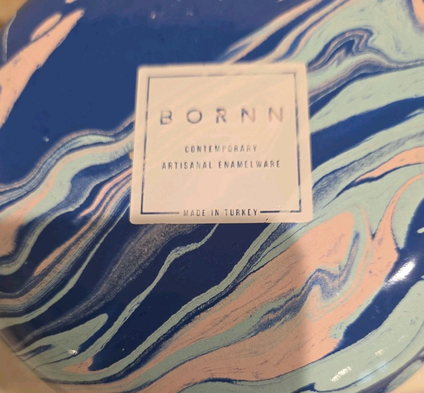 Bornn Cobalt Swirl Enamelware Teapot | eBay