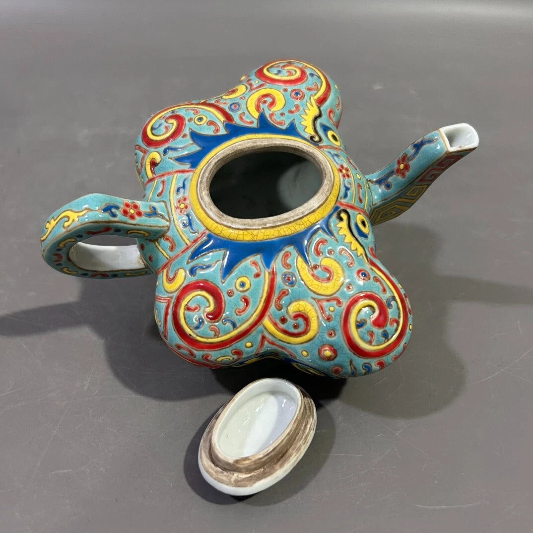 Collectable Art Handmade Painting Colour Enamels Porcelain Teapot | eBay