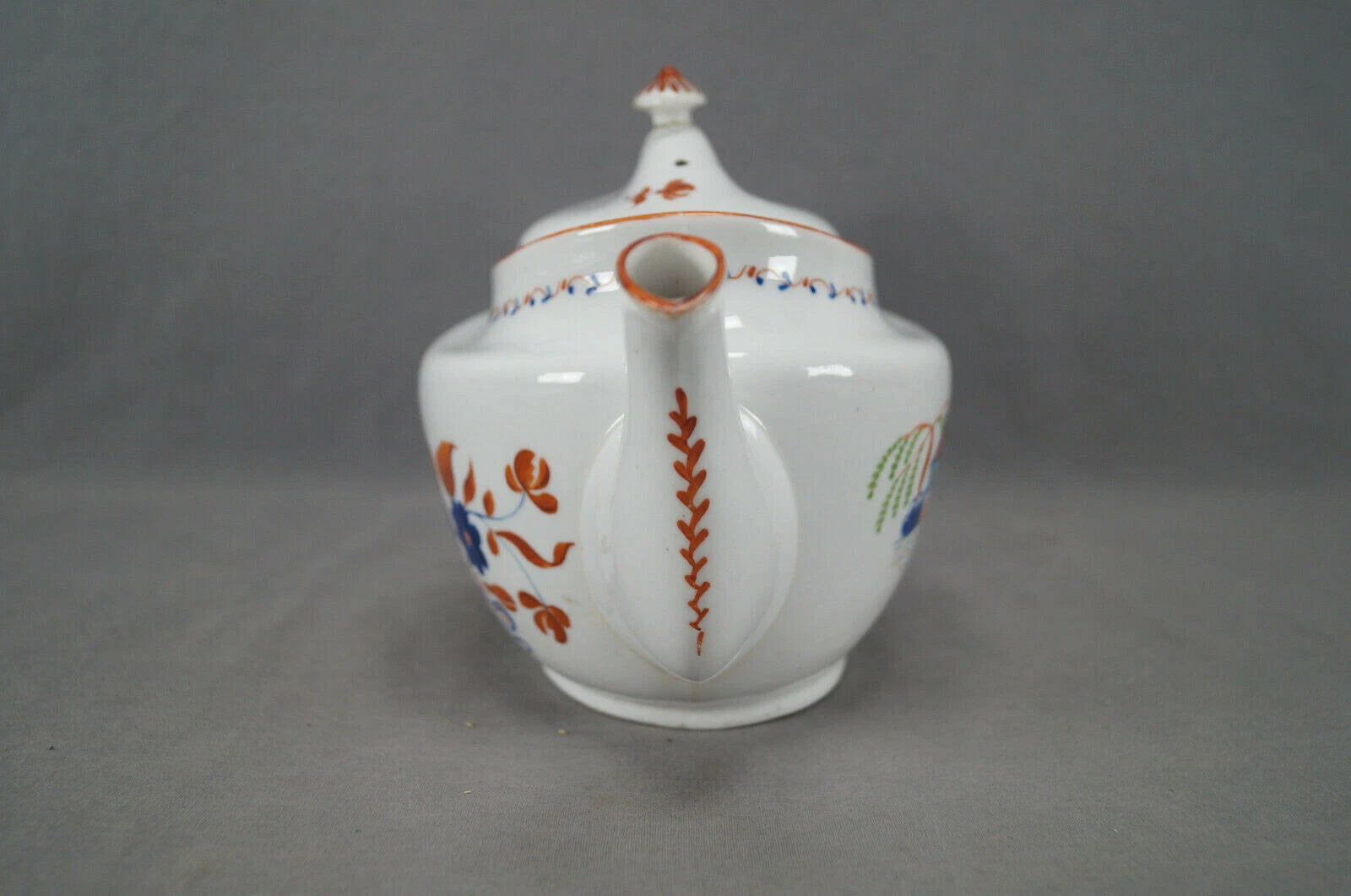 English Machin Pattern 222 Hand Enameled Porcelain Bone China Teapot Circa 1810 | eBay