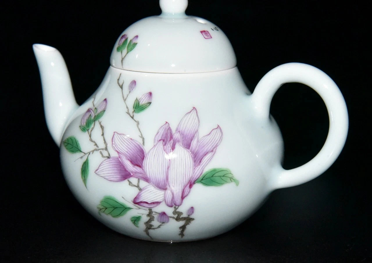 4.7" China Old Antique Qing Yongzheng Mark Porcelain Colour Enamels Teapot | eBay