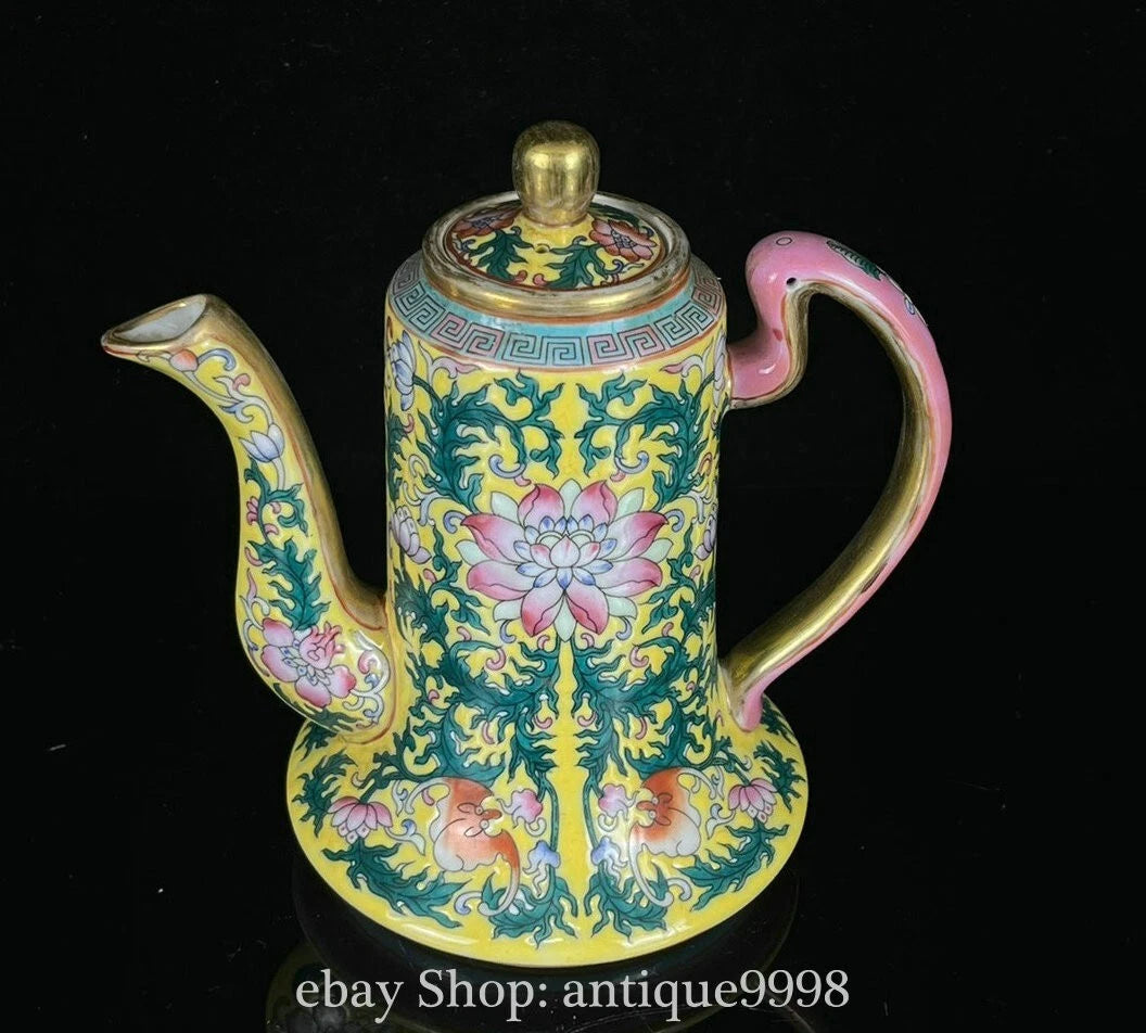 5.7'' Old Dynasty Enamel Color Porcelain Gilt Flower Bat Wine Tea Pot Flagon | eBay