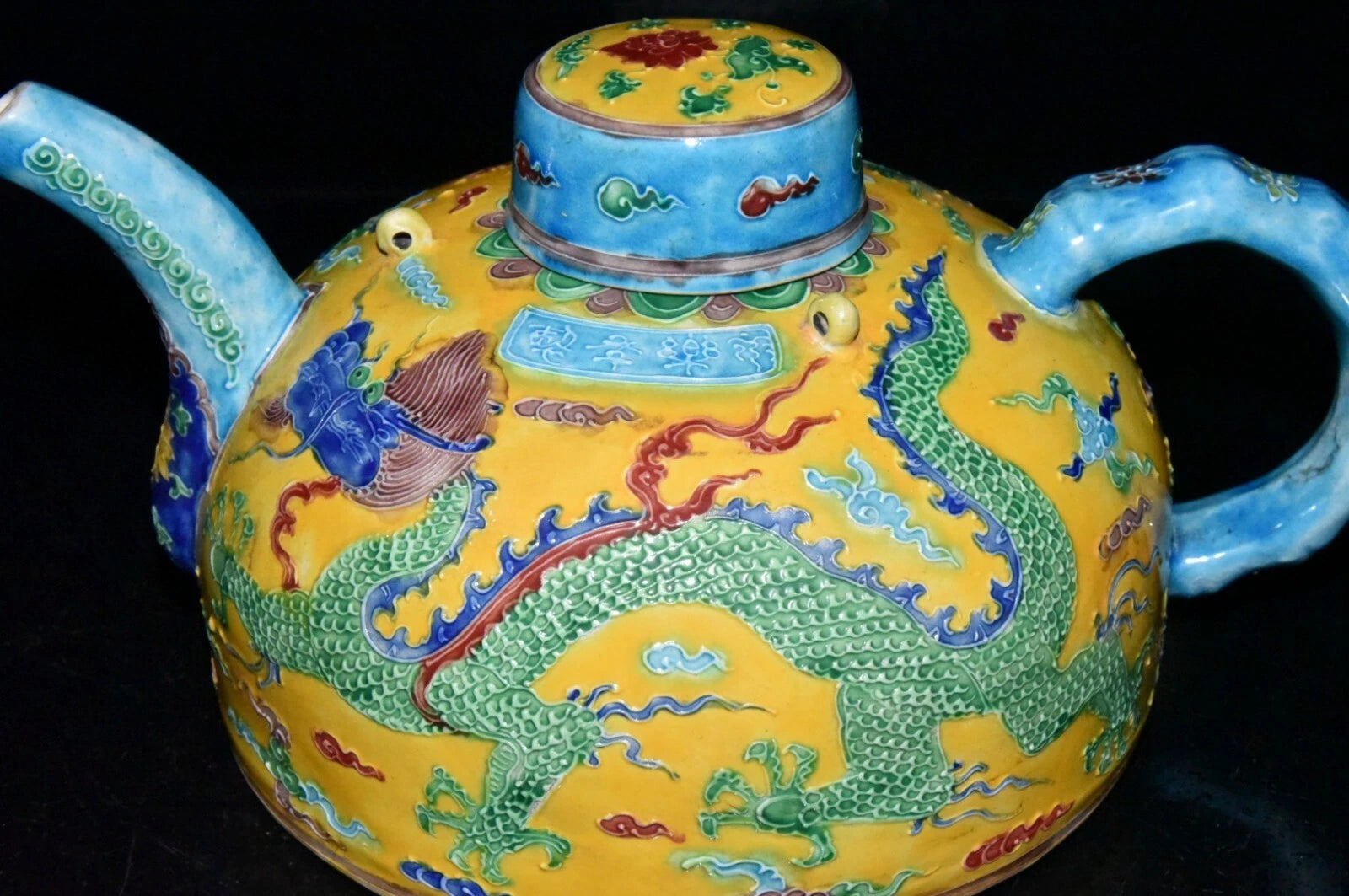 Fine Collectable Art Hand Painting Enamel color Porcelain Dragon Teapot | eBay