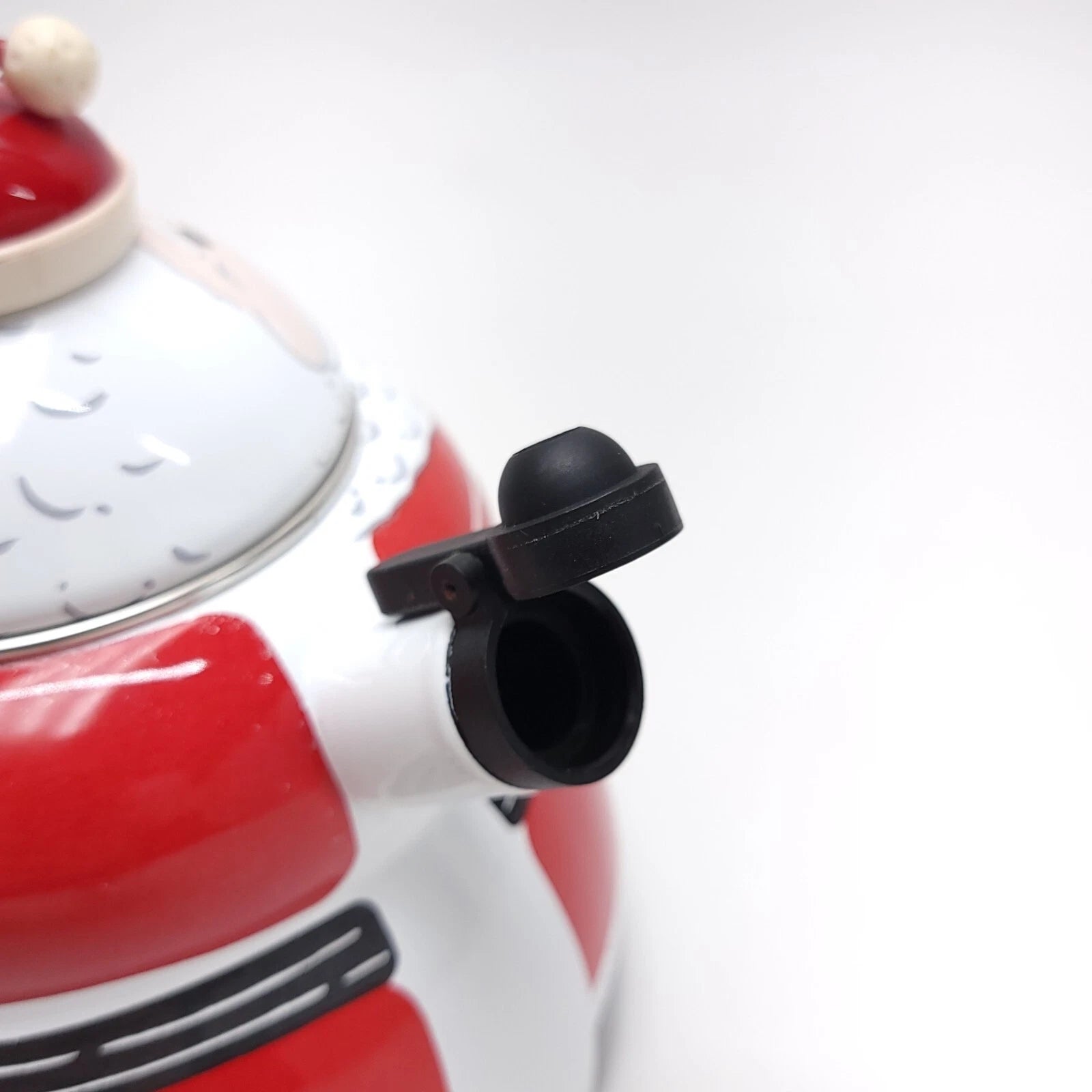 Vintage Roshco Santa Claus Porcelain Enamel 3 Quart Whistling Teapot Kettle | eBay
