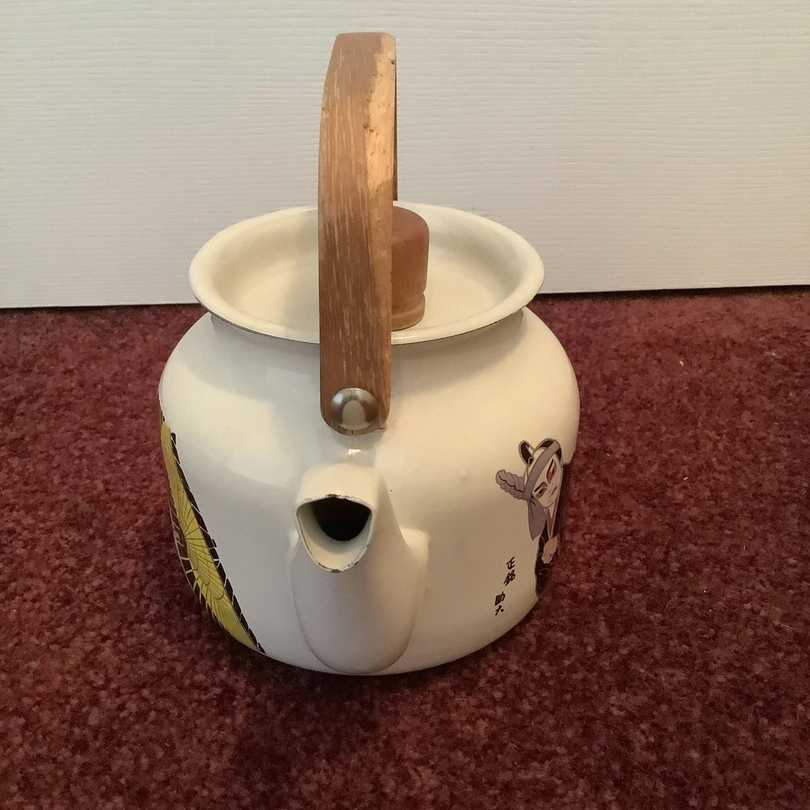 Vintage 1970s Teapot Kettle Gailstyn-Sutton Enamel Japan Kabuki | eBay