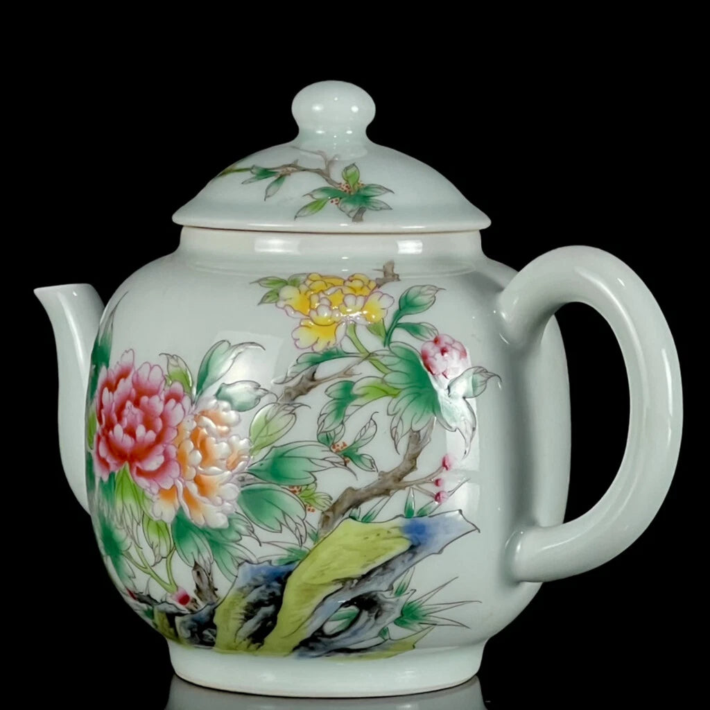 Chinese Enamel Colour Porcelain HandPainted Exquisite Flower&Plant Teapot 27240 | eBay