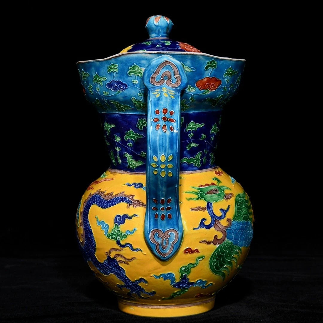 Fine Collected Art Chinese Hand Painting Enamel color Porcelain Dragon Teapot | eBay