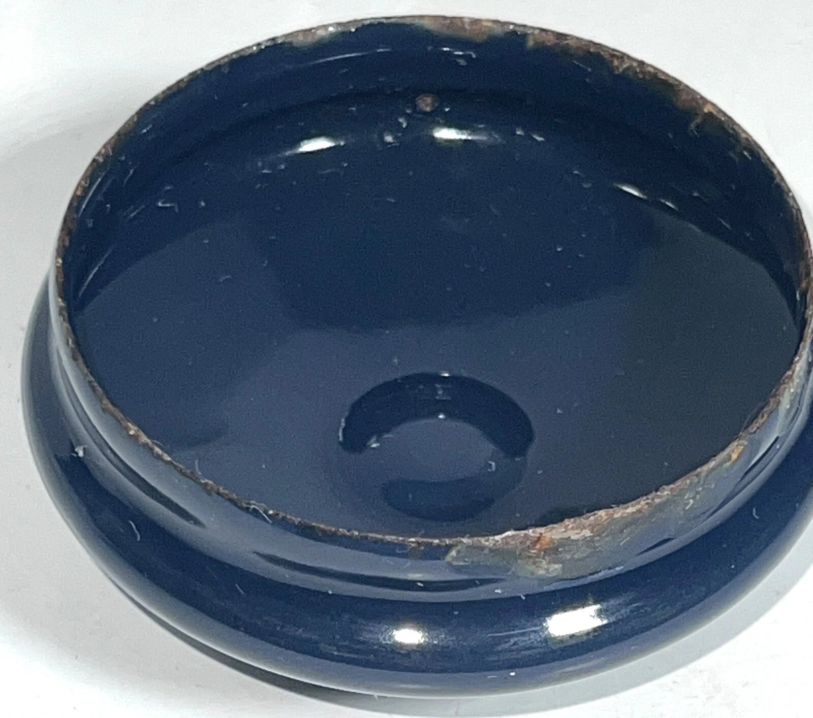 VTG Enamel Enamelware Rose Floral White Blue Metal Mini Small Tea Teapot Kettle | eBay