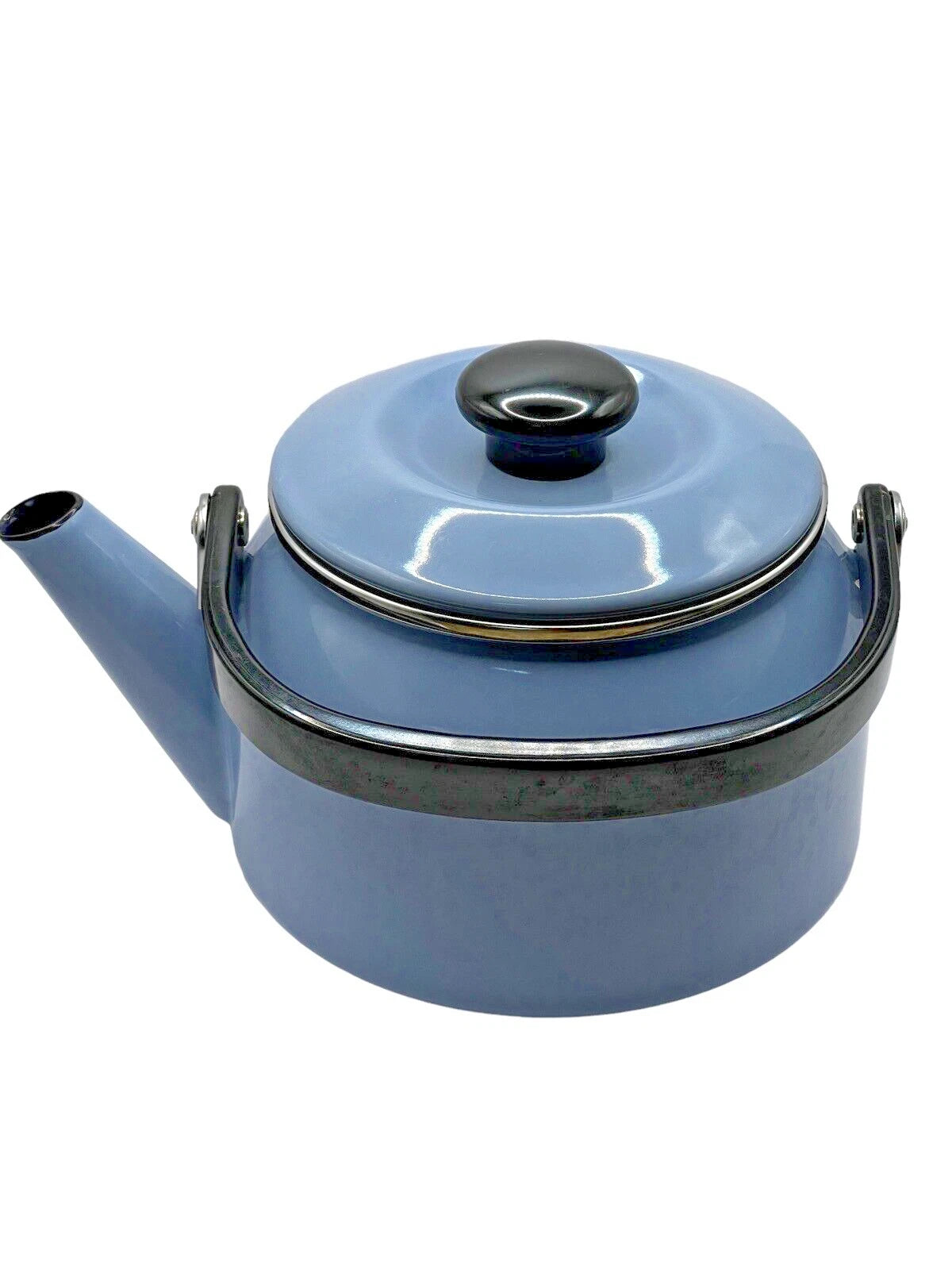 Stovetop Vintage Kettle Teapot Light Blue Enamel on Steel 2 QT Siam Fuji Ware | eBay