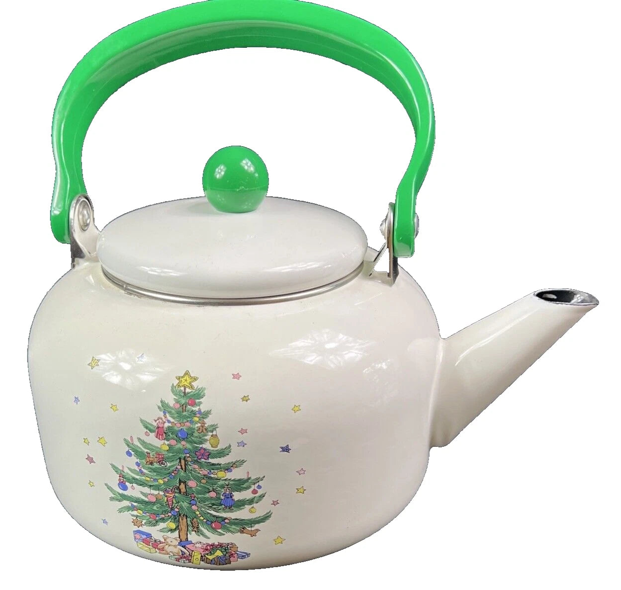 Nikko Christmastime Enamel Teapot | eBay