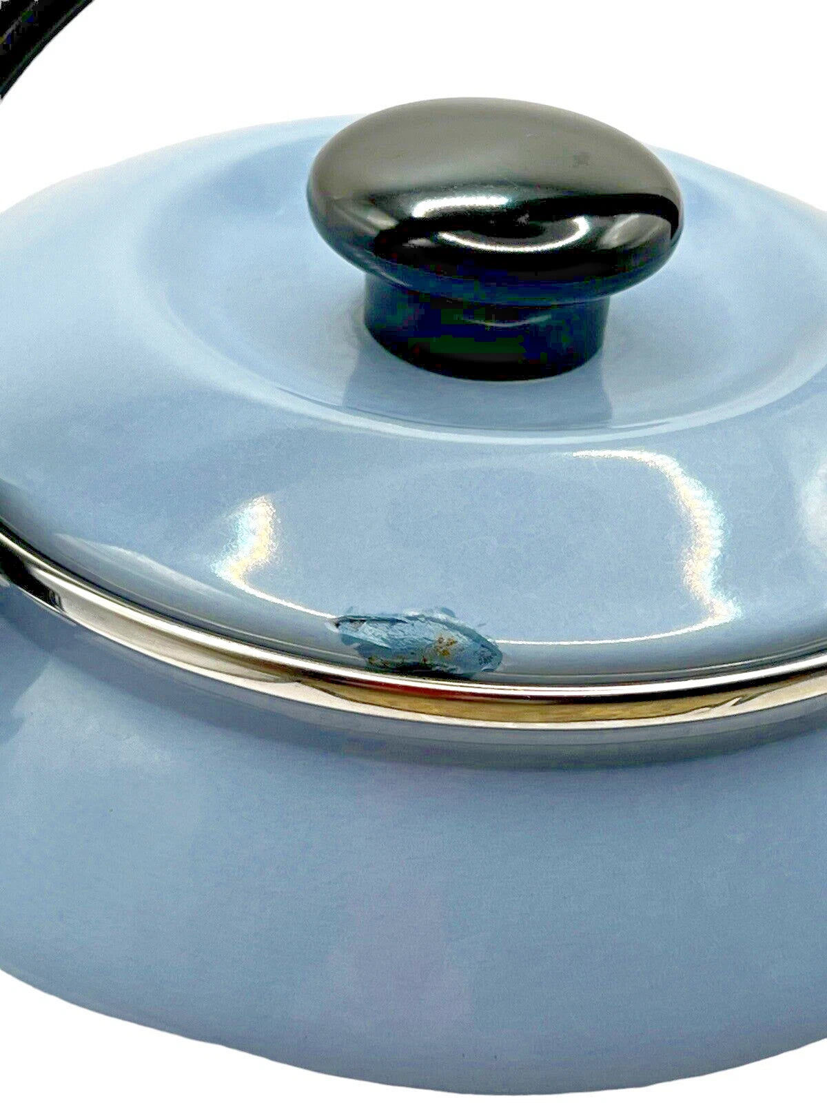 Stovetop Vintage Kettle Teapot Light Blue Enamel on Steel 2 QT Siam Fuji Ware | eBay