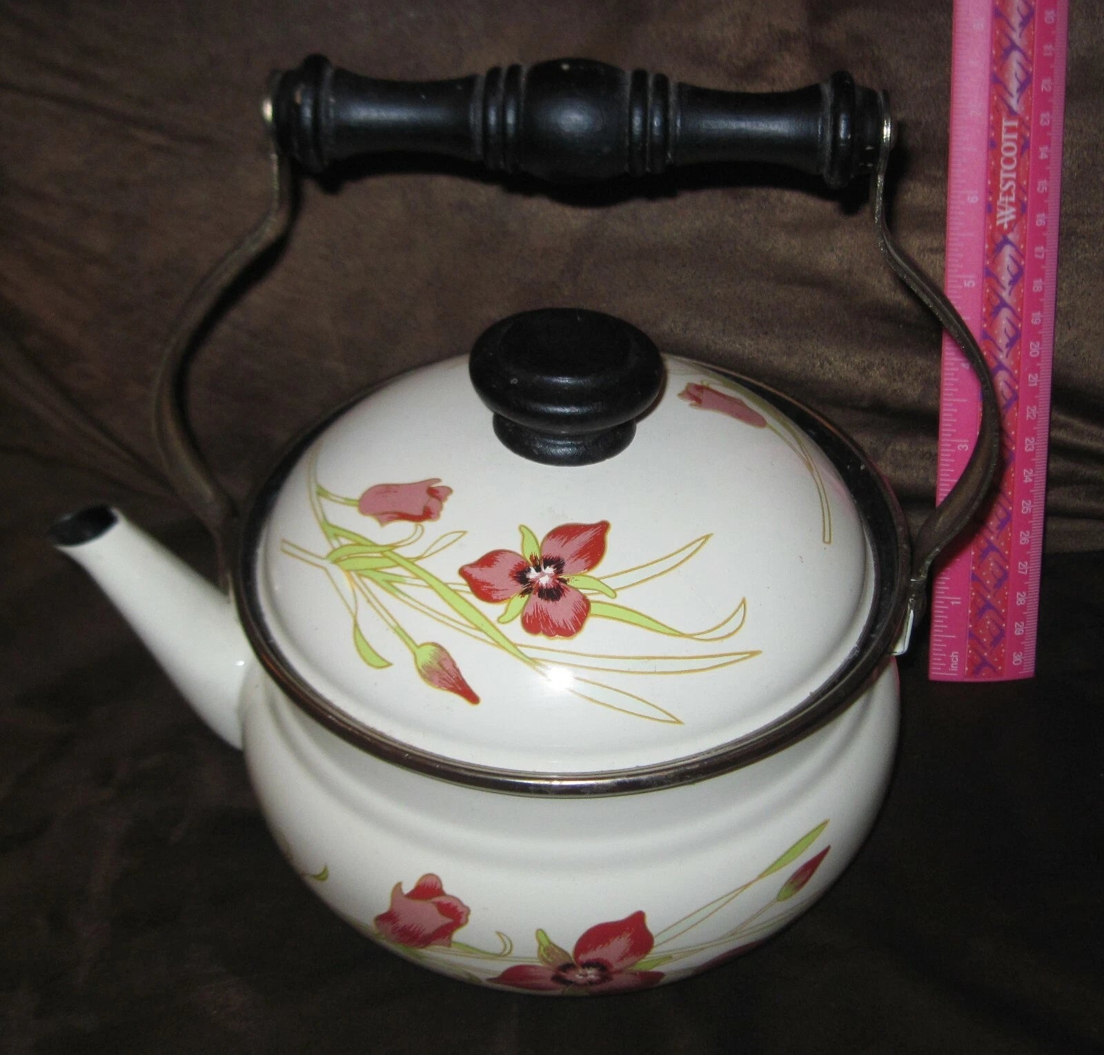 Vintage Porcelain Enamel Tea Pot Gailstyn-Sutton Jardine Collection 1981 Japan | eBay