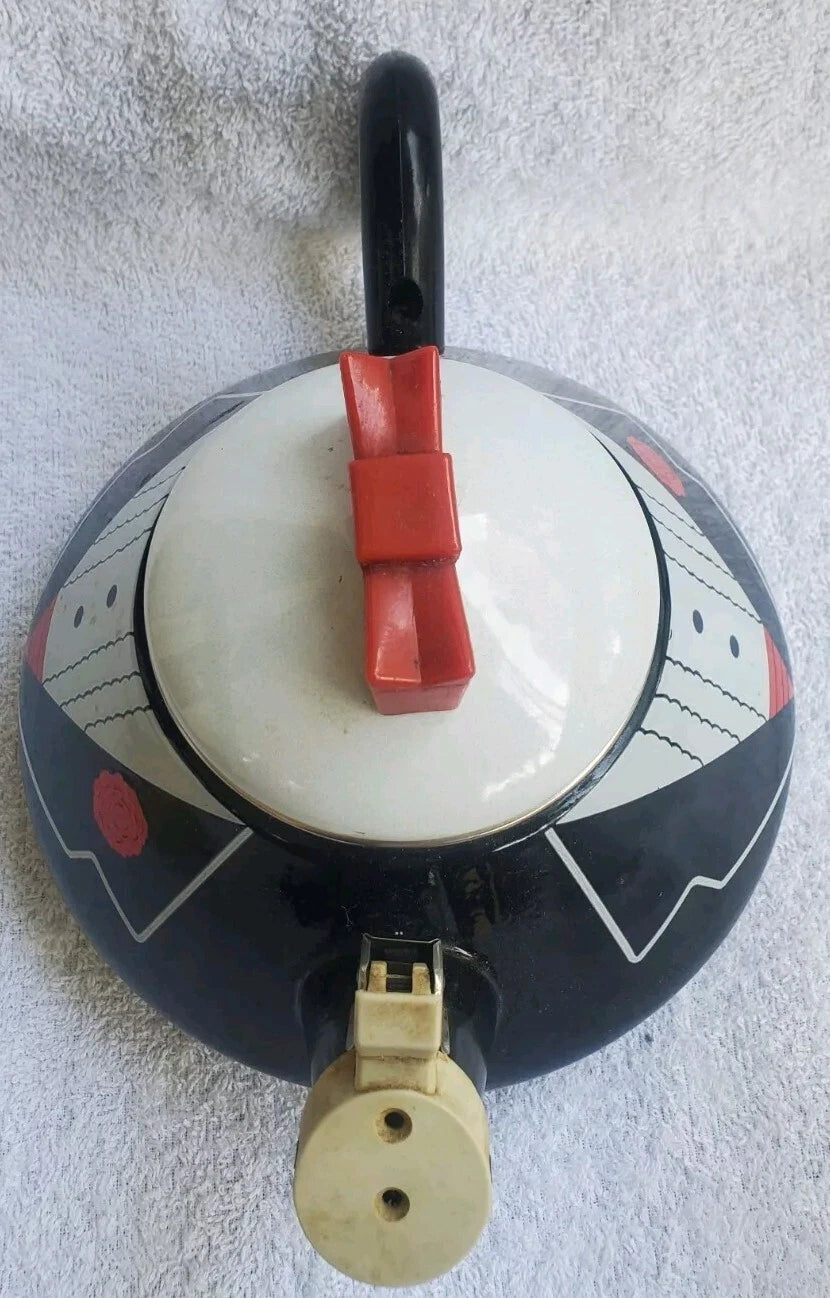 Enamel Teapot M Kamenstein Bowtie and Lapels Pre-owned Condition | eBay