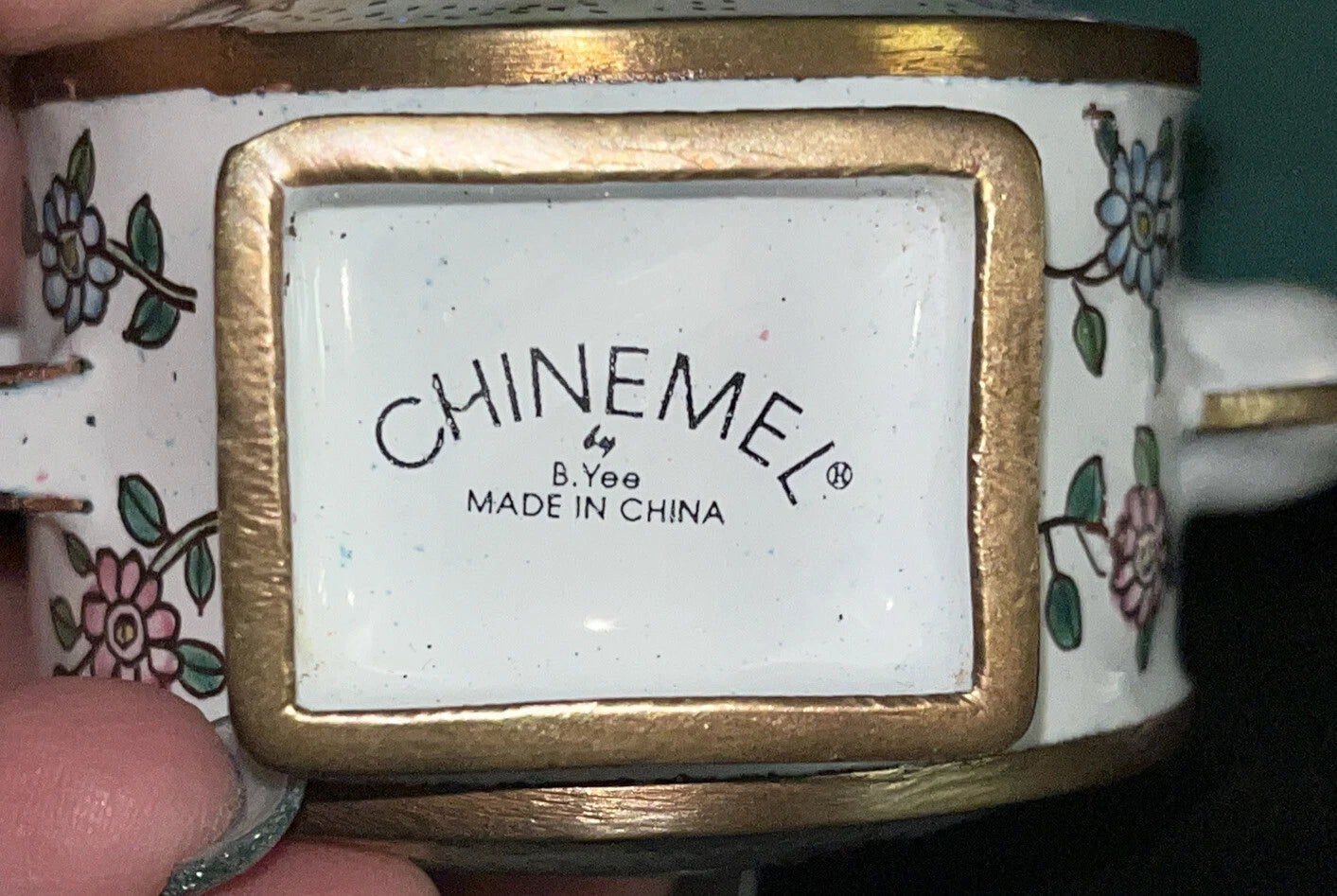 Porcelain Enamel Over Copper Mini Tea Pot With Roosters By Chinemel Fast Ship | eBay