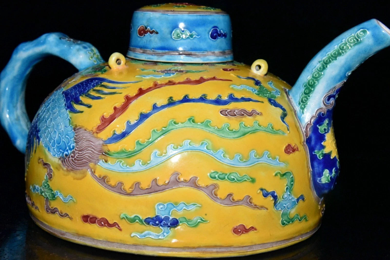 Fine Collectable Art Hand Painting Enamel color Porcelain Dragon Teapot | eBay