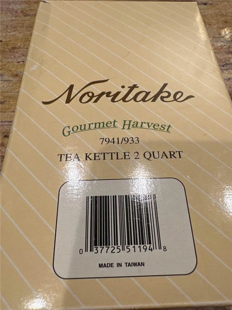 Noritake Gourment Harvest 2 Qt. Porcelain Enamel Teapot Kettle New | eBay