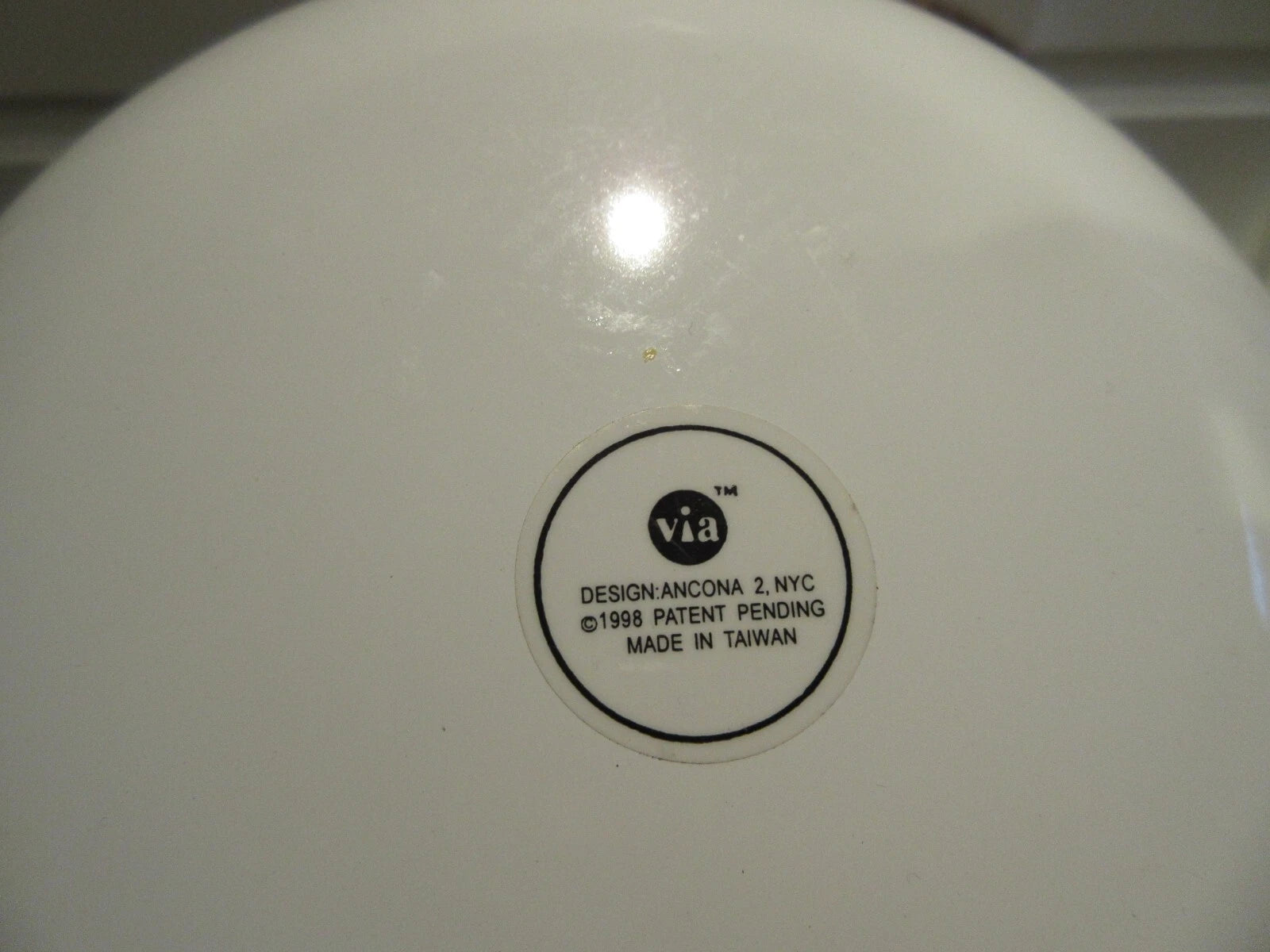 Via Ancona Teapot White Enamel and Antique Brass Finish Whistling Kettle 1998 | eBay