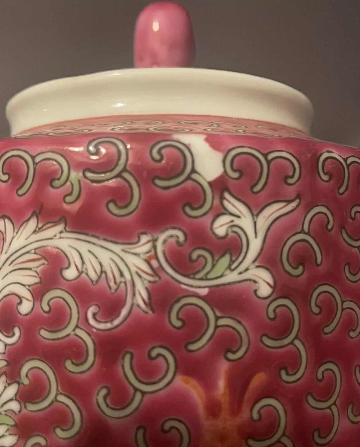 Jingdezhen Chinese Porcelain Pink Enamel Teapot | eBay