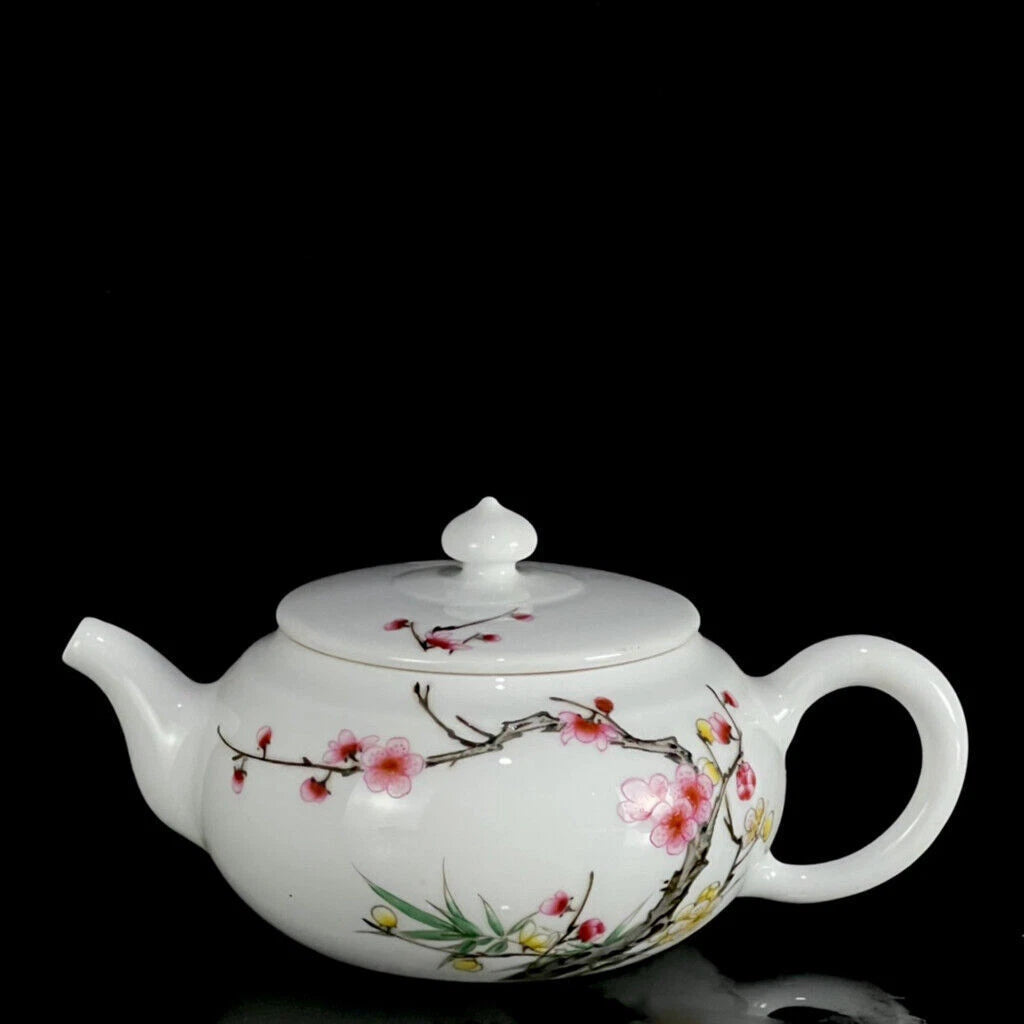 6.3" Chinese Enamel Porcelain HandPainte Exquisite Flowers&Plants Teapots | eBay