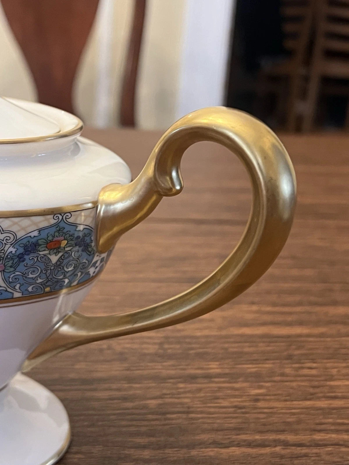 Lenox China Pasadena Pattern Enamel. Scalloped-Extremely Rare Teapot with lid. | eBay