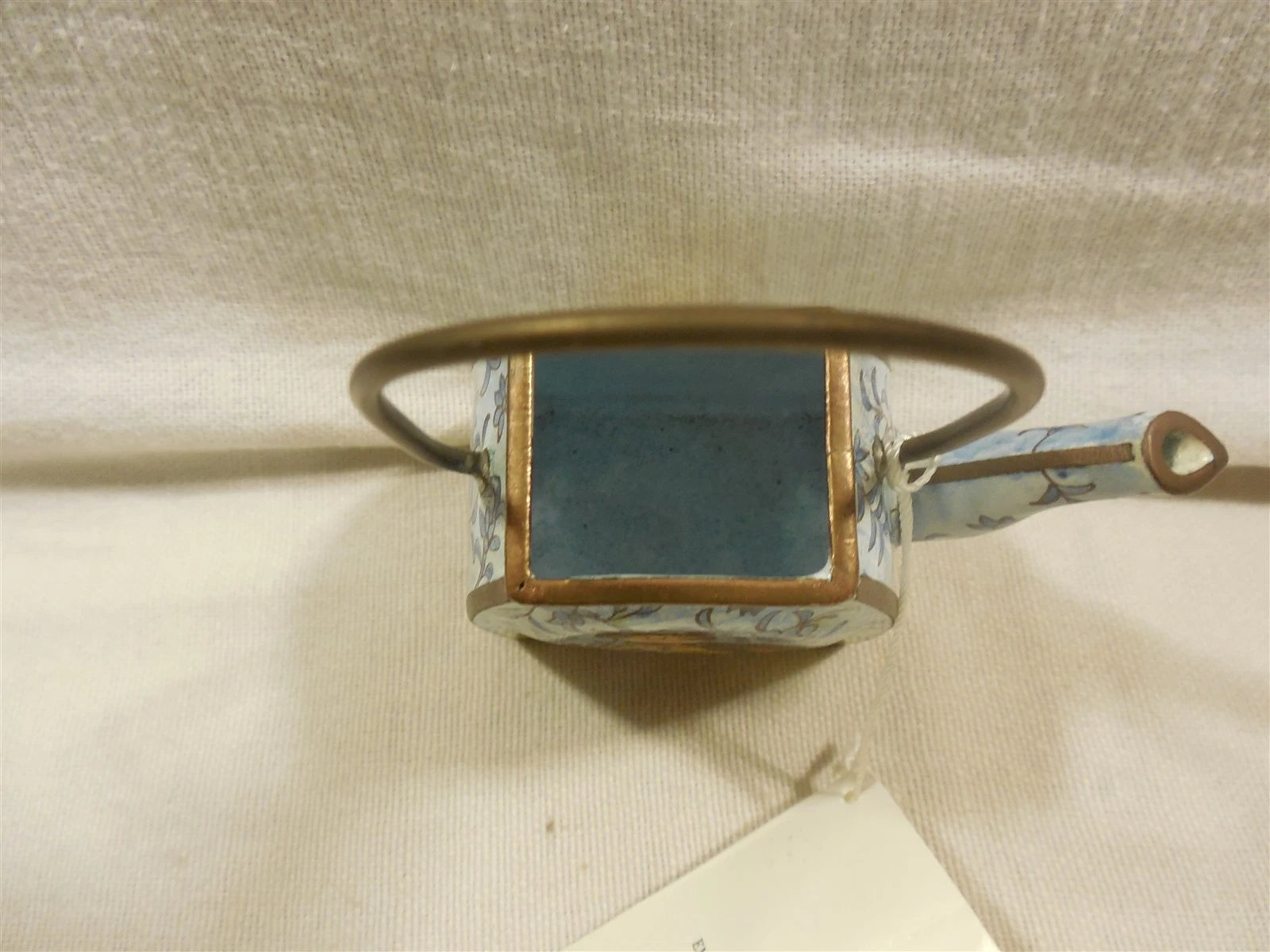 Vintage 2000 Empress Arts Enamel Teapot Cat with Fruit Basket | eBay