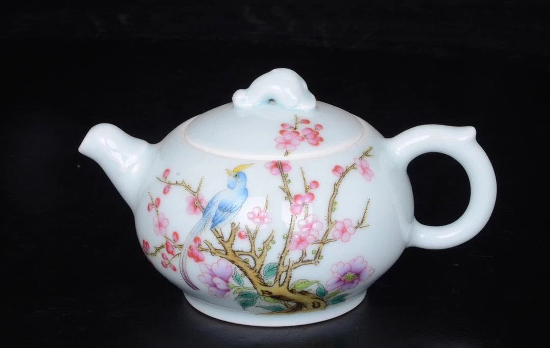 LD CHINESE COLOUR ENAMEL PORCELAIN TEAPOT YONGZHENG MARKED ST636 | eBay
