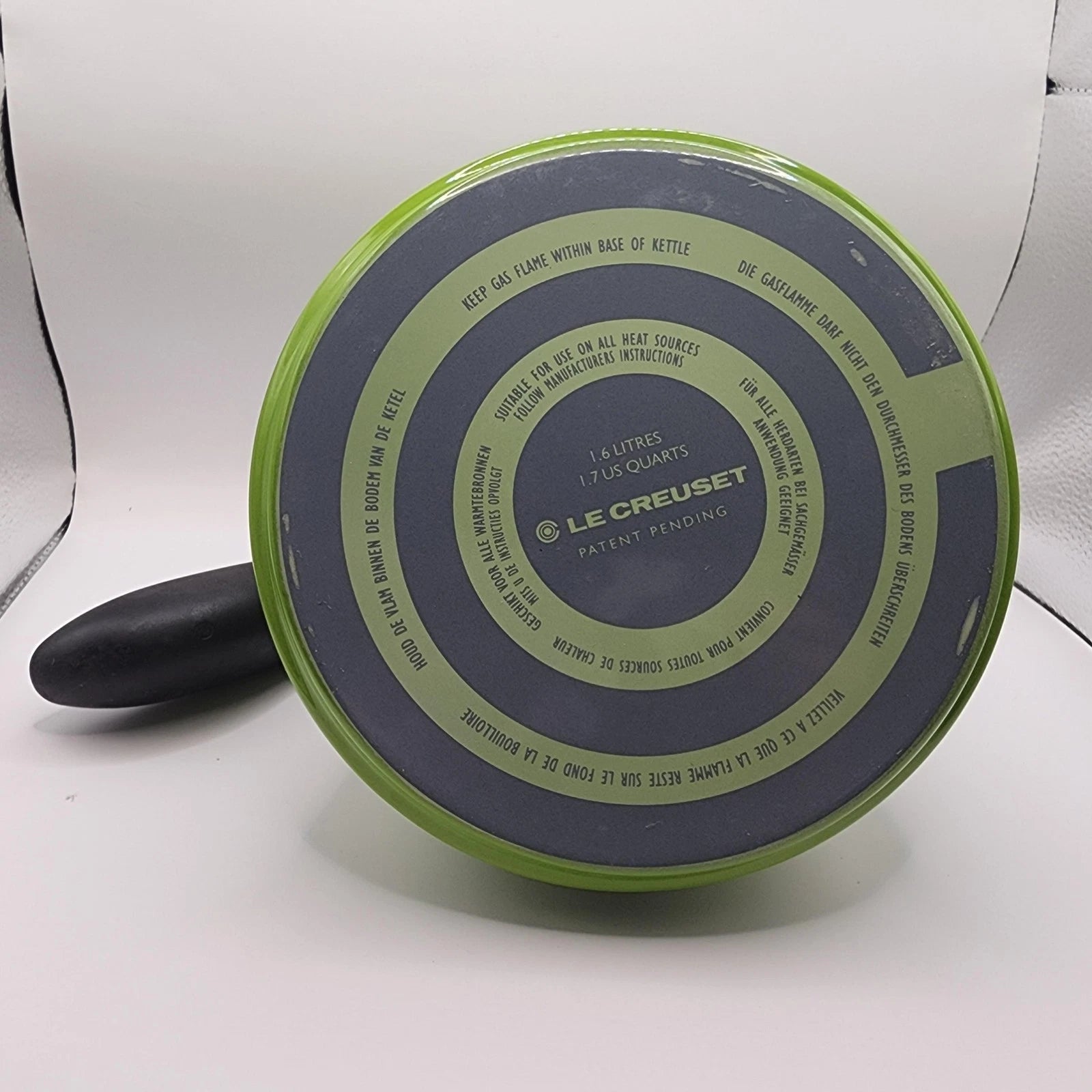 Le Creuset Whistling Kettle 1.6L 1.7 Quart Green Enamel Steel Teapot France Tea | eBay