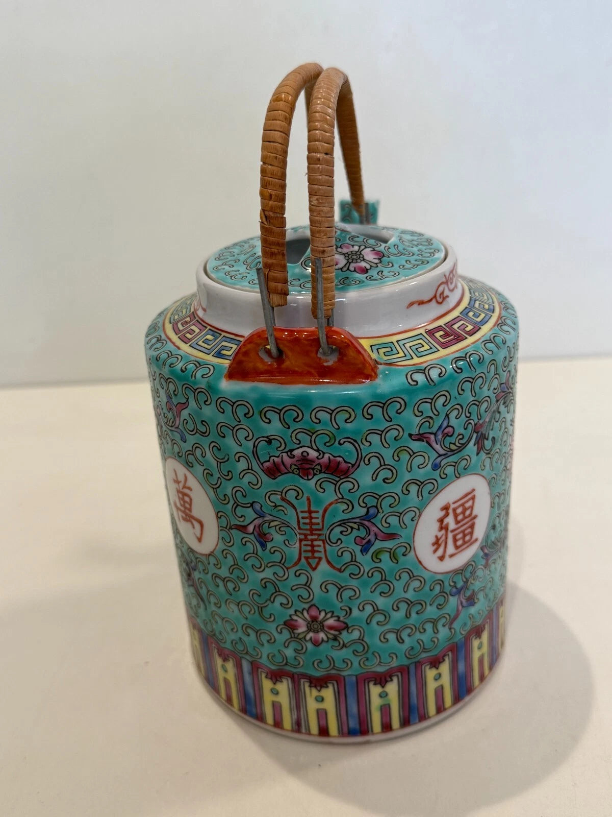 Vintage Chinese Porcelain Famille Verde Enamel Floral Motif Teapot, 6 1/2" Tall | eBay