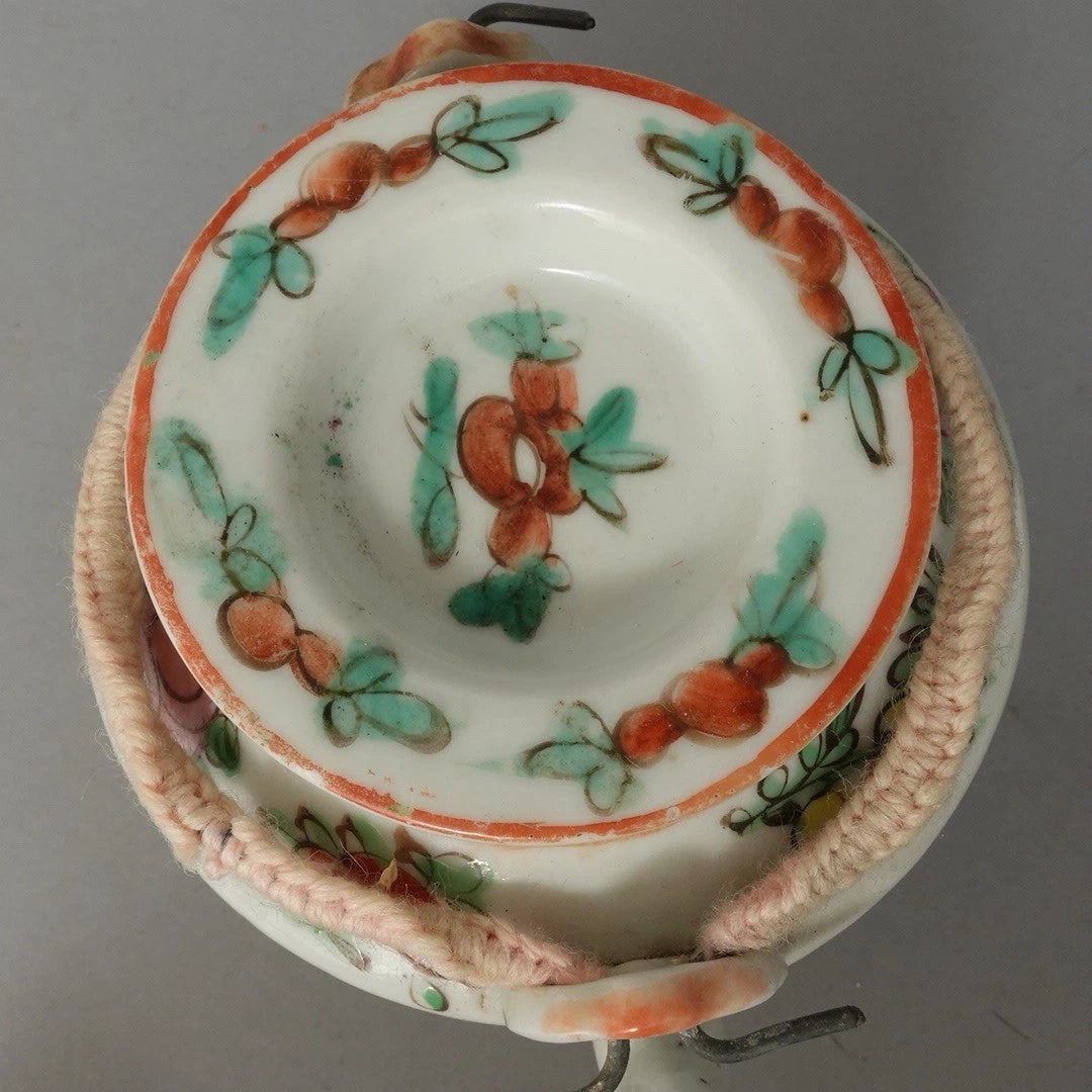 Antique Chinese Famille Rose Porcelain Teapot And Lid Enamel Hand Painted China | eBay