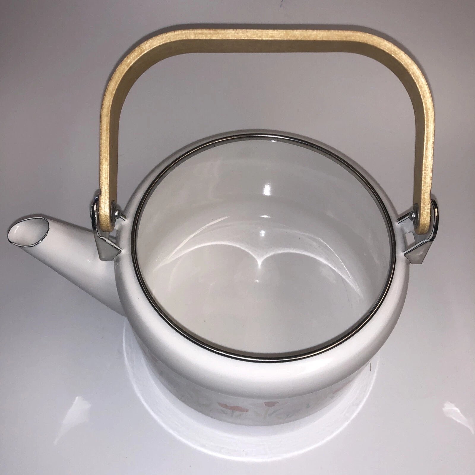 LINCOWARE Tea Kettle 2 Qt Porcelain Enamel on Steel Soft Gardens With 2 Mugs New | eBay