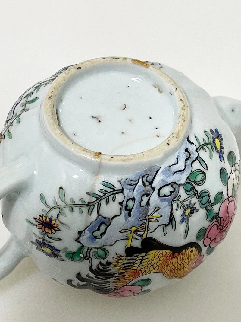 Chinese porcelain enamel teapot with Rooster (#F157) | eBay