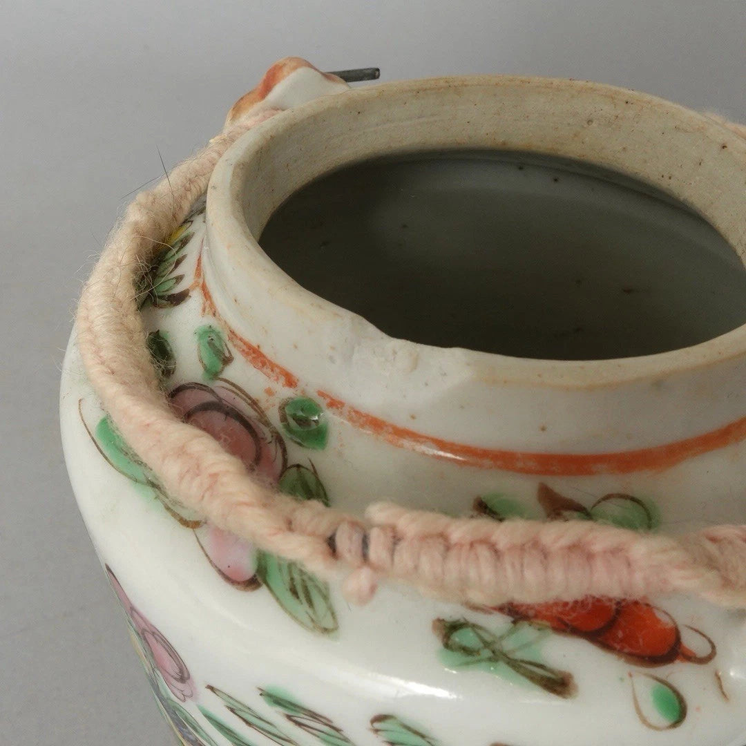 Antique Chinese Famille Rose Porcelain Teapot And Lid Enamel Hand Painted China | eBay