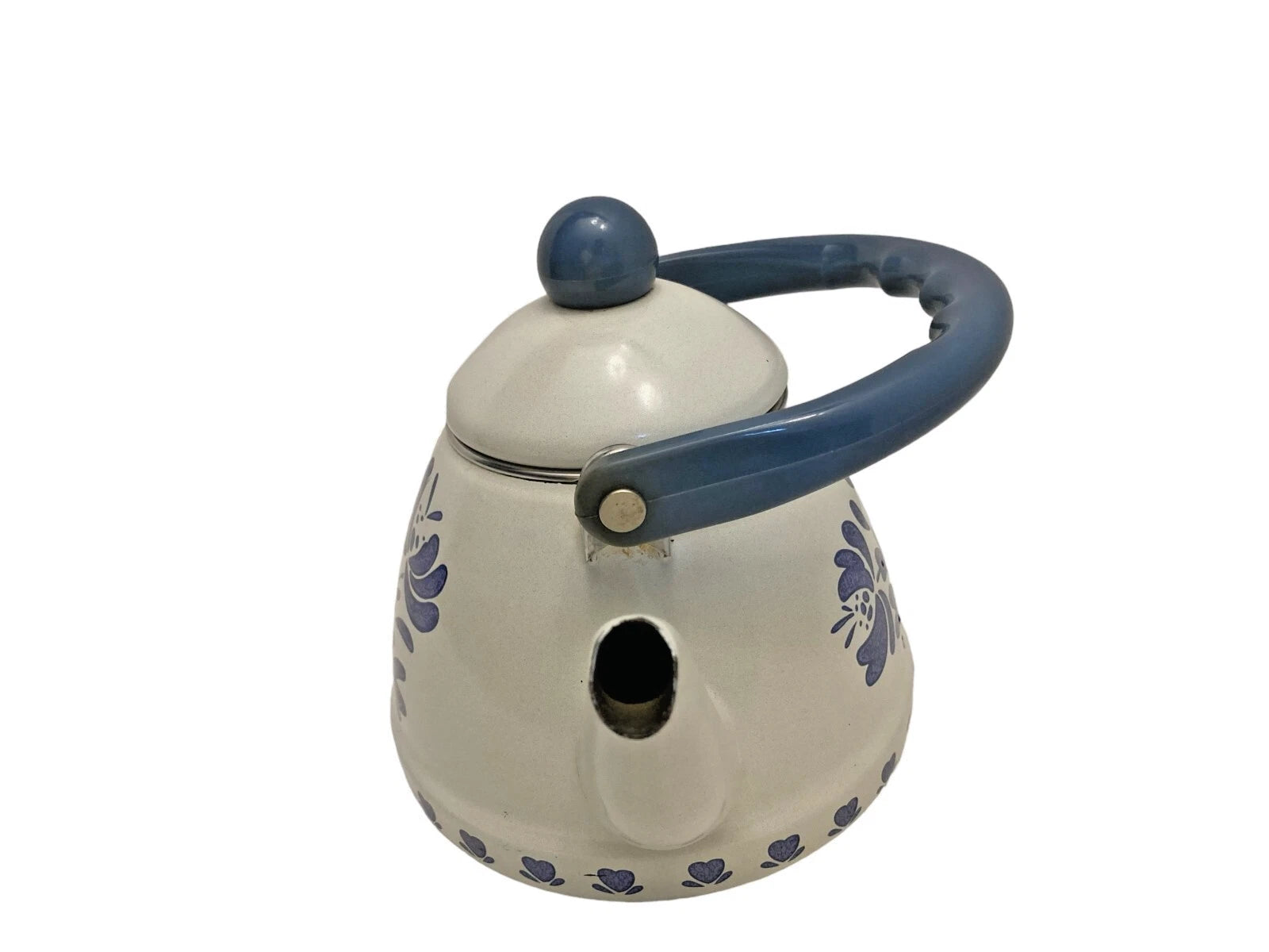 Pfaltzgraff Yorktowne 6" Stove Top Kettle/Teapot Porcelain Enamel With Lid 40 oz | eBay