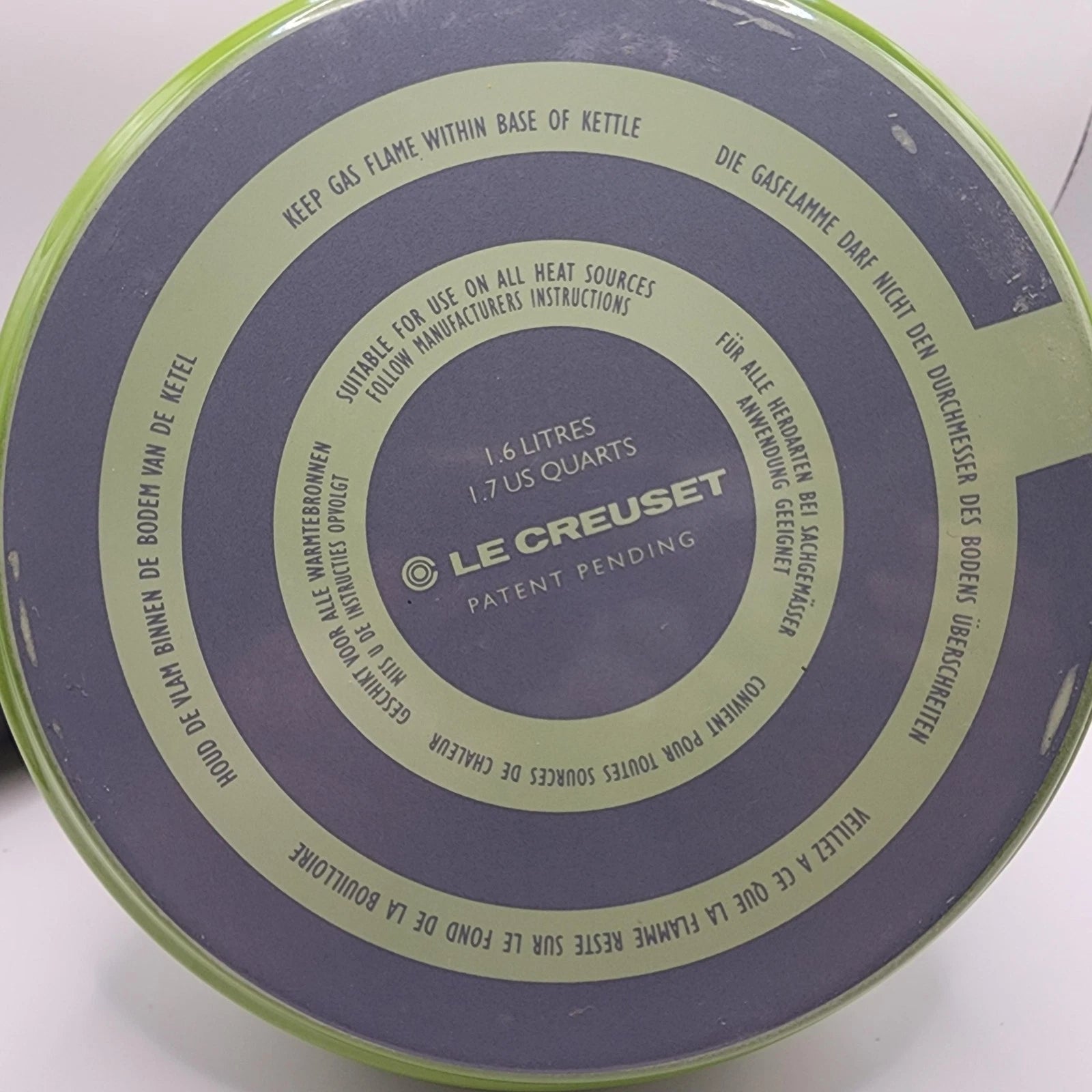 Le Creuset Whistling Kettle 1.6L 1.7 Quart Green Enamel Steel Teapot France Tea | eBay