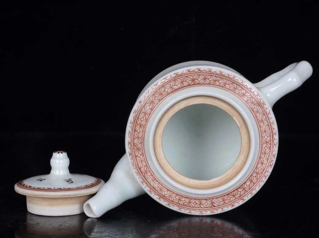 OLD CHINESE COLOUR ENAMEL PORCELAIN TEAPOT ZOU GUOJUN MARKED ST245 | eBay