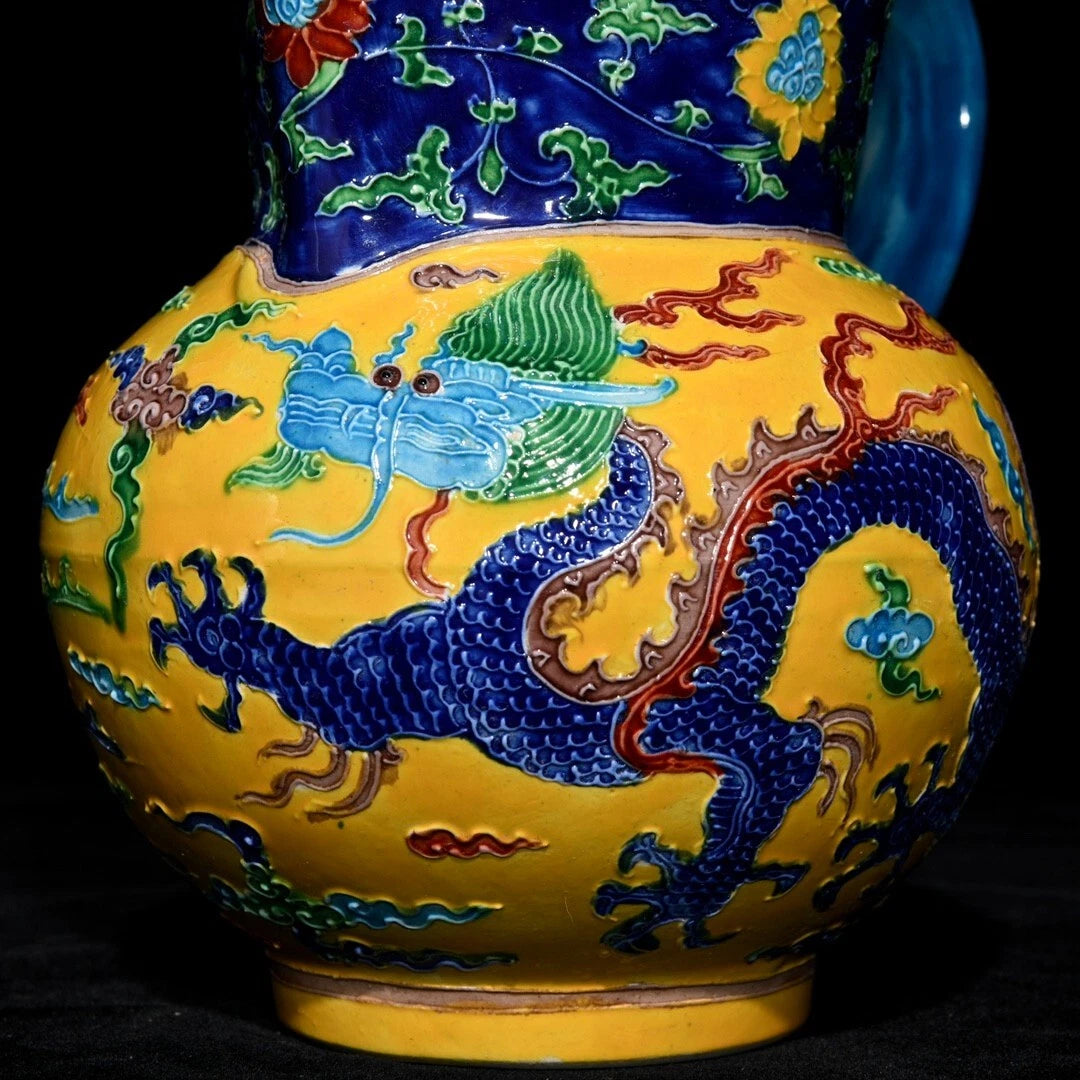 Fine Collected Art Chinese Hand Painting Enamel color Porcelain Dragon Teapot | eBay