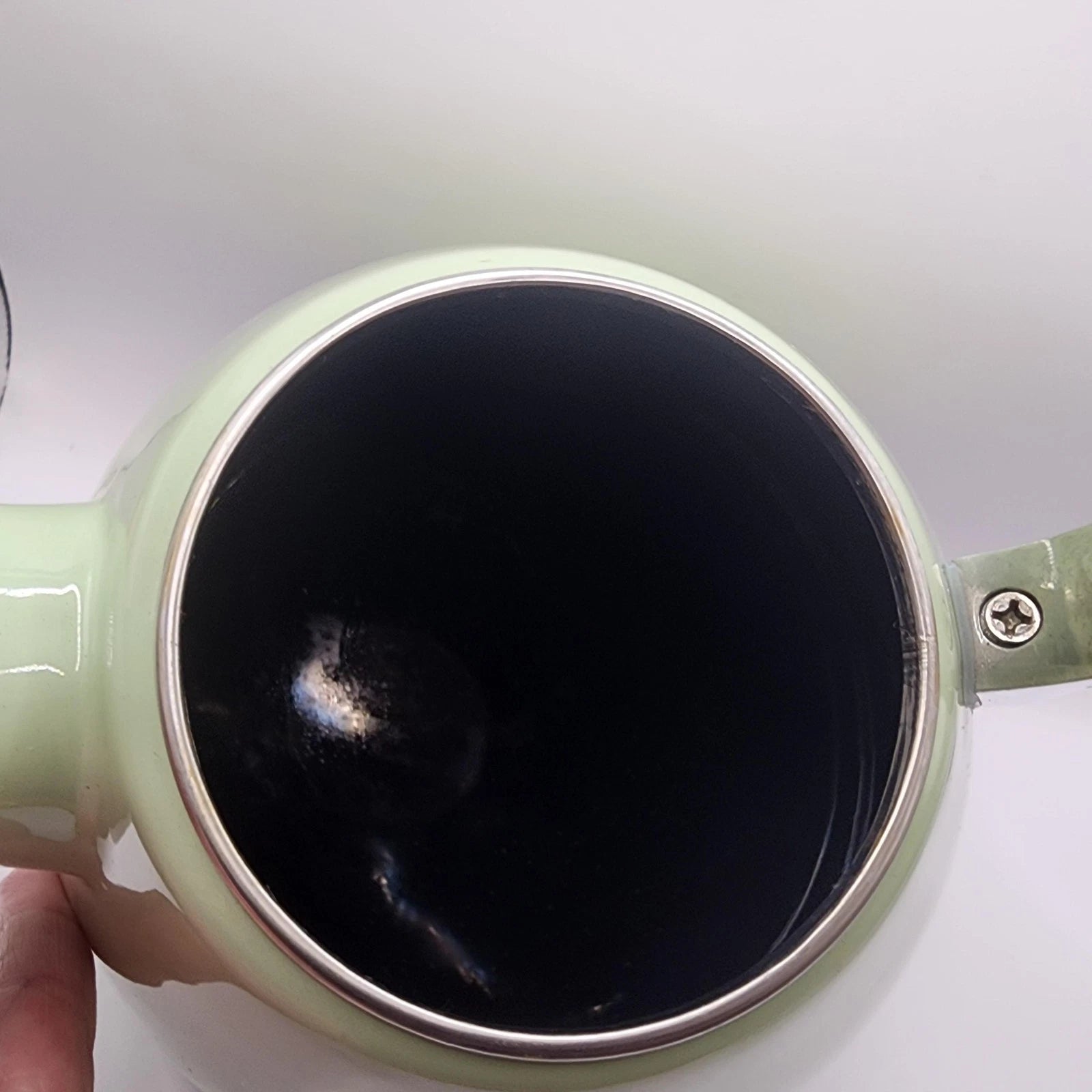 Le Creuset Whistling Kettle 1.6L 1.7 Quart Green Enamel Steel Teapot France Tea | eBay