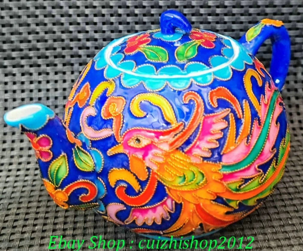 5.1'' Old Qing Qianlong Enamel Colour Porcelain Phoenix Phenix Teapot Teakettle | eBay
