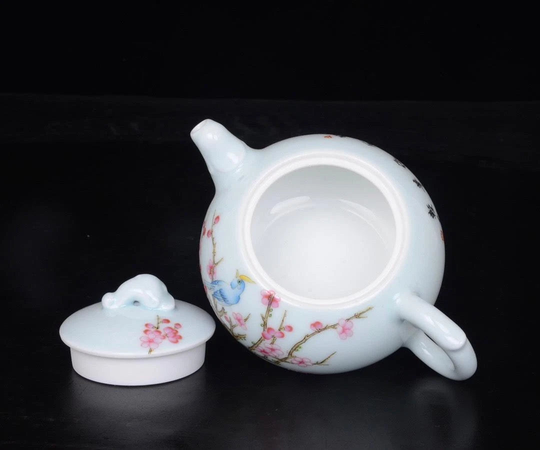 LD CHINESE COLOUR ENAMEL PORCELAIN TEAPOT YONGZHENG MARKED ST636 | eBay