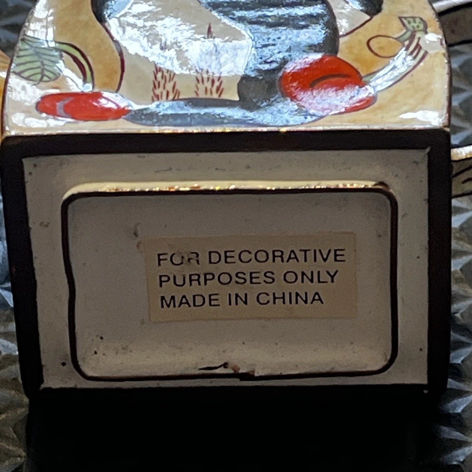 Enameled Metal Black & White Cats Mini 3 1/2” Teapot Preowned | eBay