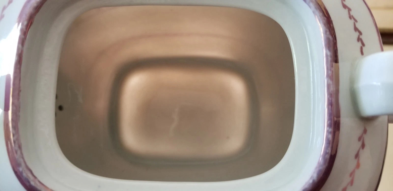 C.1810-1820 Georgian Porcelain Teapot Pink Luster Yellow Enamel Exc. Condition | eBay