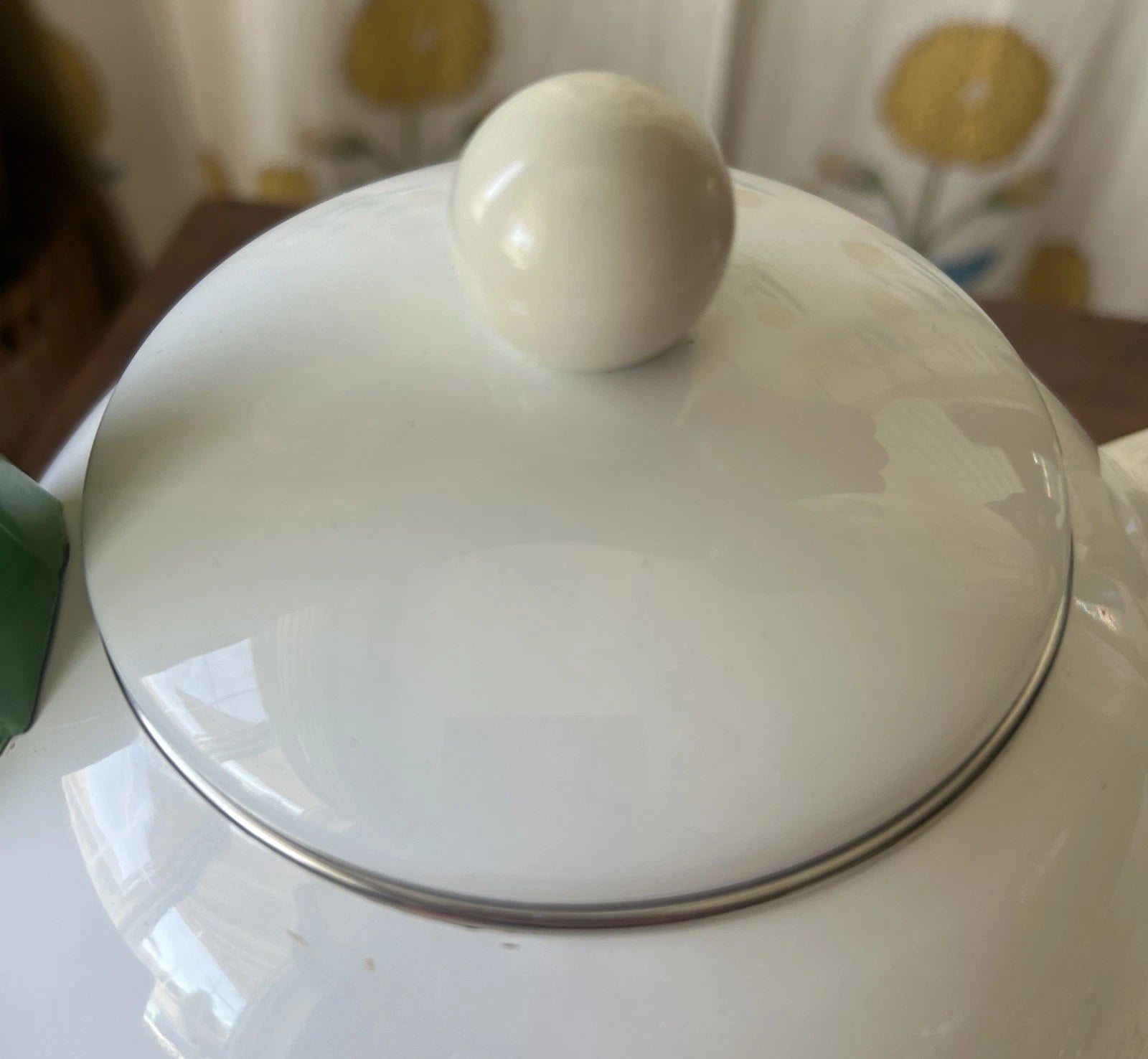 Ancona Kettle Hummingbird, Tulips Enamel Red, White, Blue & Green Vintage Teapot | eBay