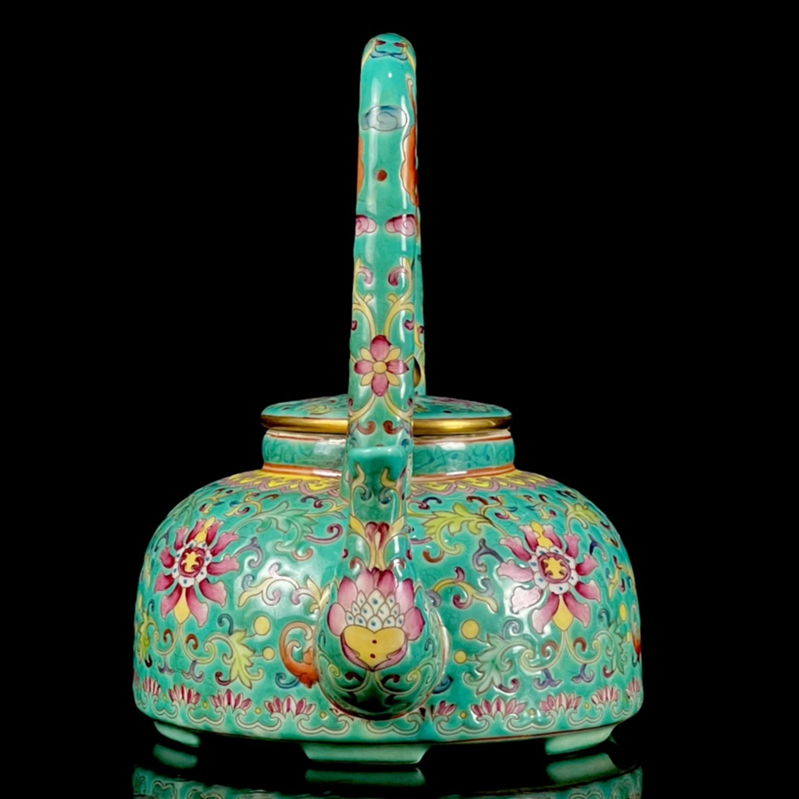 Chinese Enamel Colour Porcelain Hand Painted Exquisite Flower&plant Teapot 90120 | eBay
