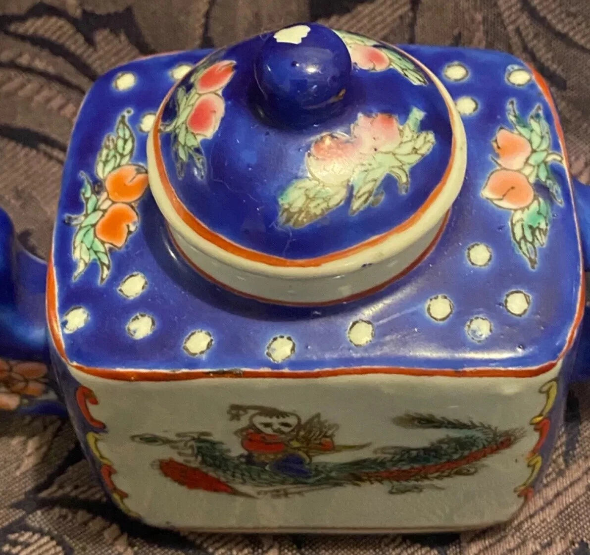 Chinese Antique Enameled porcelain Teapot | eBay