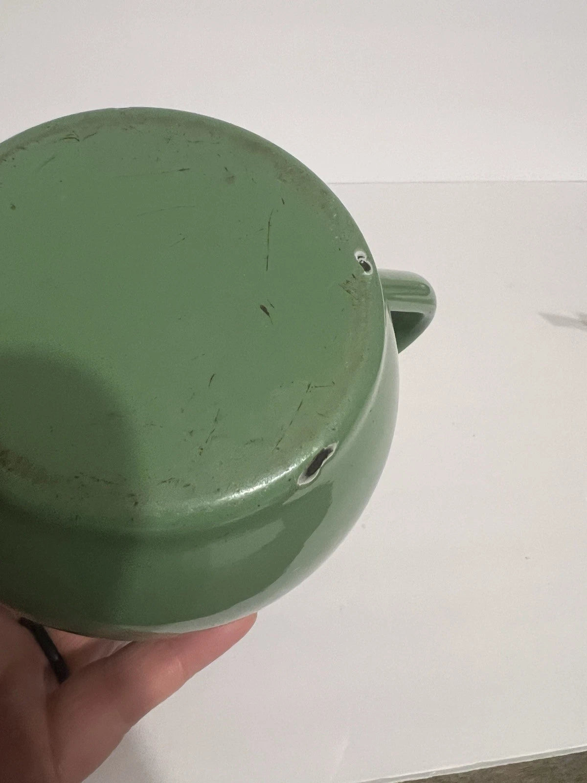 Pair of 2 Vintage Green Enamel Ware Teapots Has Wear see photos | eBay