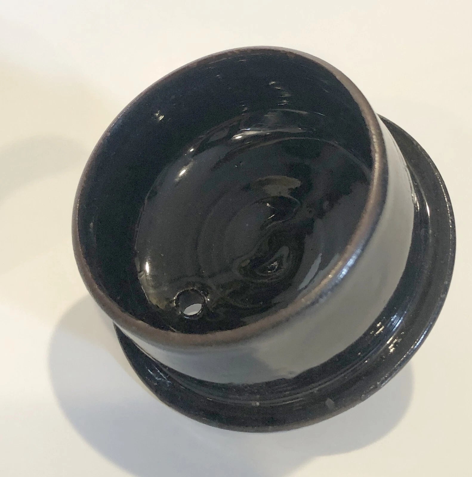 Vintage Teapot Cobalt Blue, Jet Black, White Enameled Dots with Gold Accents | eBay